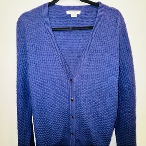 Liz Claiborne Woman Textured Knit Cardigan Size 2X (NWT) 100%Natural Cotton